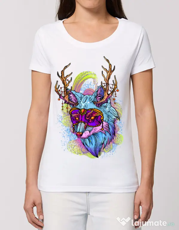 Tricou STANLEY STELLA dama Wolf Alb