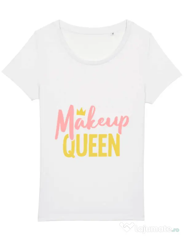 Tricou STANLEY STELLA dama Makeup queen Alb