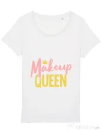 Tricou STANLEY STELLA dama Makeup queen Alb