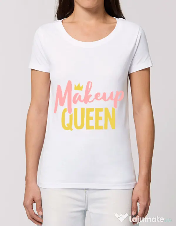 Tricou STANLEY STELLA dama Makeup queen Alb