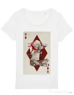 Tricou STANLEY STELLA dama Harley Card Alb