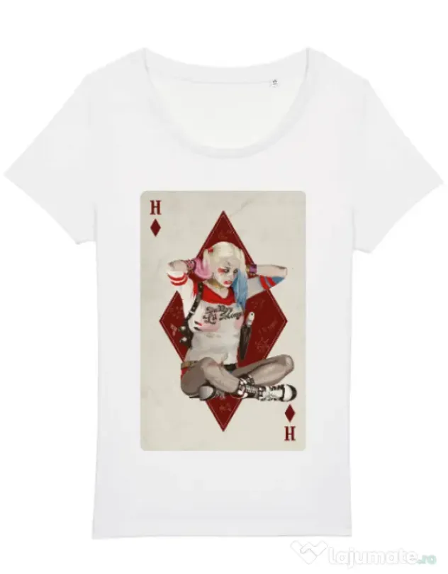 Tricou STANLEY STELLA dama Harley Card Alb