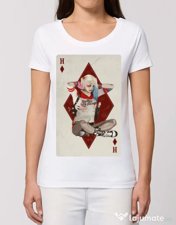 Tricou STANLEY STELLA dama Harley Card Alb