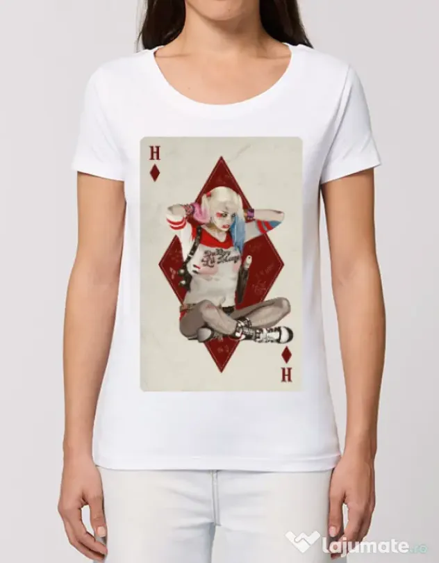 Tricou STANLEY STELLA dama Harley Card Alb