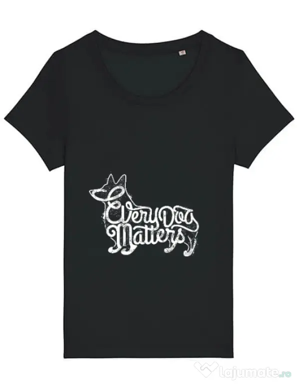 Tricou STANLEY STELLA dama Every dog matters Negru