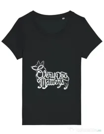 Tricou STANLEY STELLA dama Every dog matters Negru
