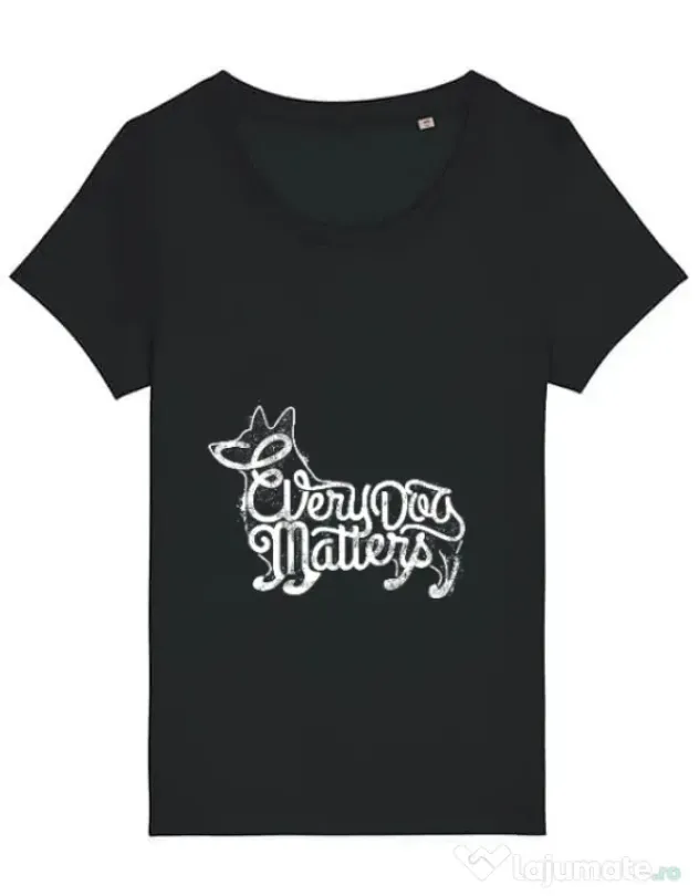 Tricou STANLEY STELLA dama Every dog matters Negru