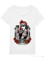 Tricou STANLEY STELLA dama Lady luck Alb