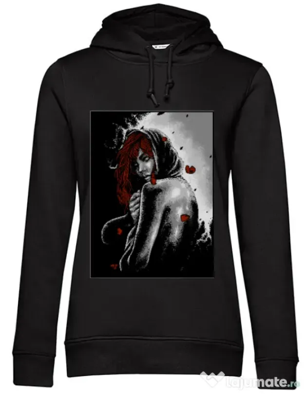 Hoodie dama cu gluga Solitude Negru