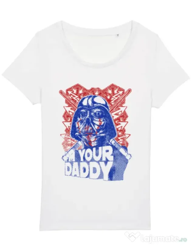 Tricou STANLEY STELLA dama Your daddy Alb
