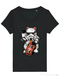 Tricou STANLEY STELLA dama Maneki trooper Negru