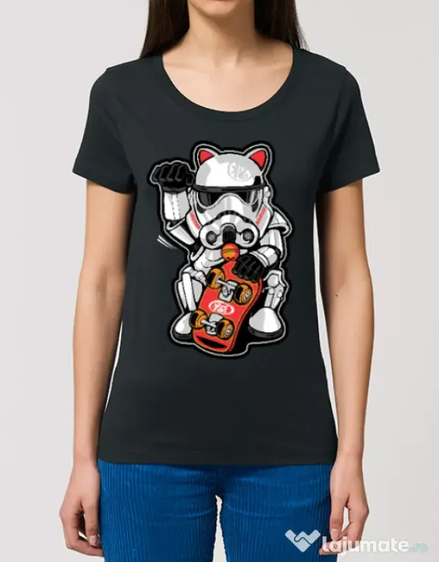 Tricou STANLEY STELLA dama Maneki trooper Negru