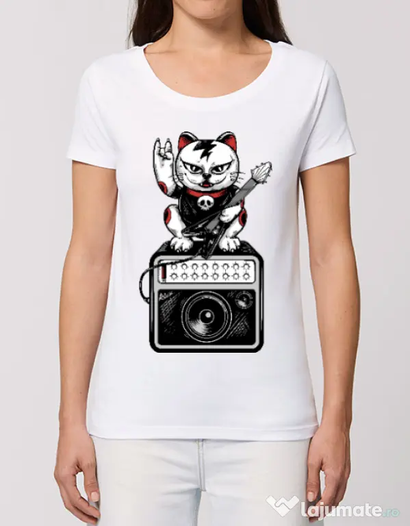 Tricou STANLEY STELLA dama Lets rock Alb