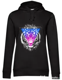 Hoodie dama cu gluga Galactica Negru