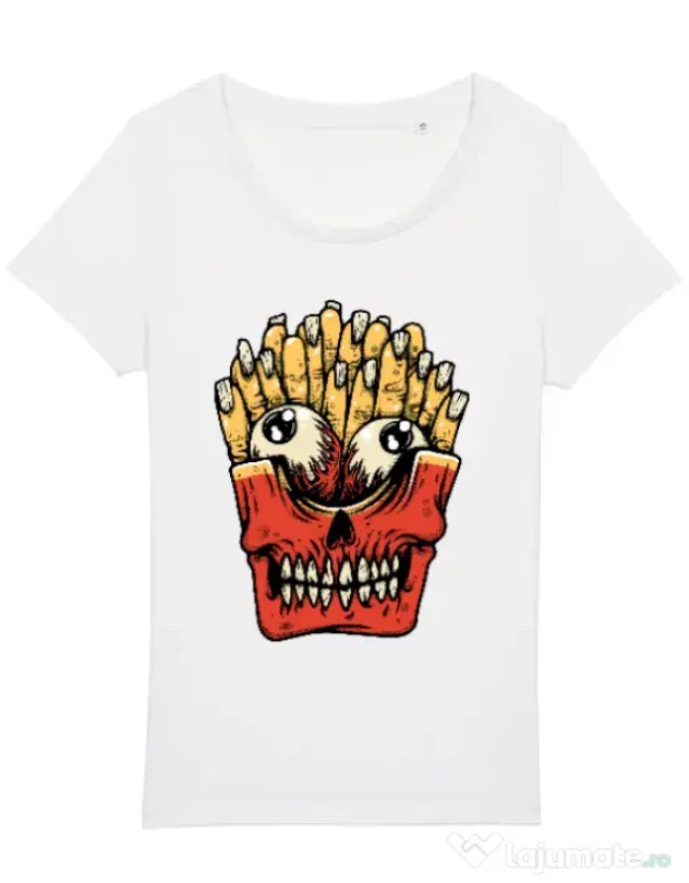 Tricou STANLEY STELLA dama Zombie French Fries Alb