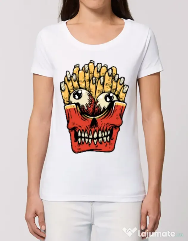 Tricou STANLEY STELLA dama Zombie French Fries Alb