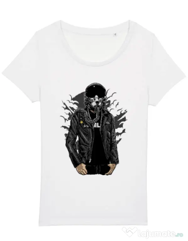 Tricou STANLEY STELLA dama Sky fighter Alb