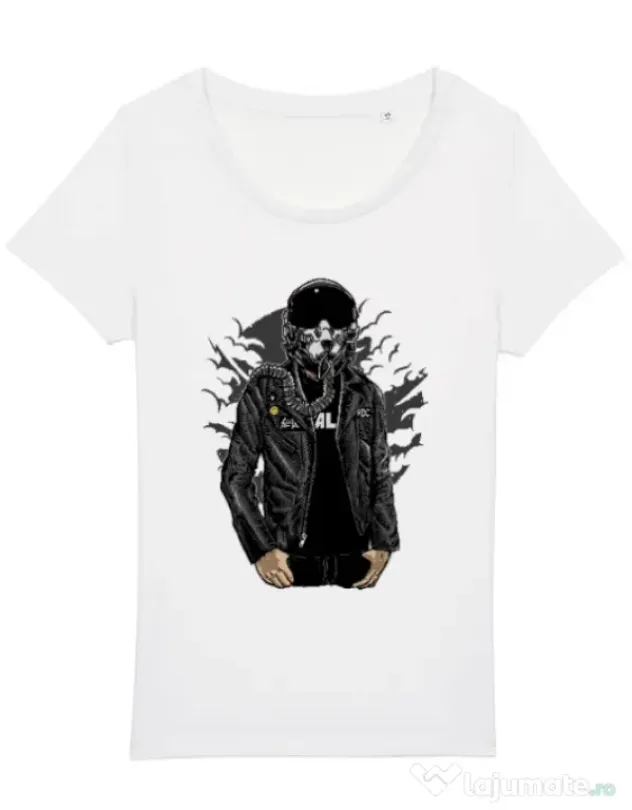 Tricou STANLEY STELLA dama Sky fighter Alb