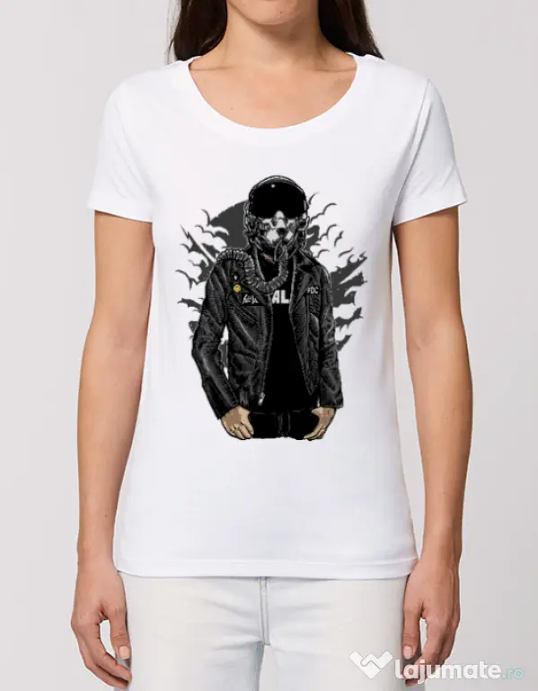Tricou STANLEY STELLA dama Sky fighter Alb