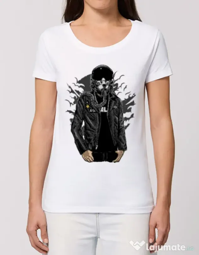 Tricou STANLEY STELLA dama Sky fighter Alb