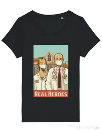 Tricou STANLEY STELLA dama Real heroes Negru