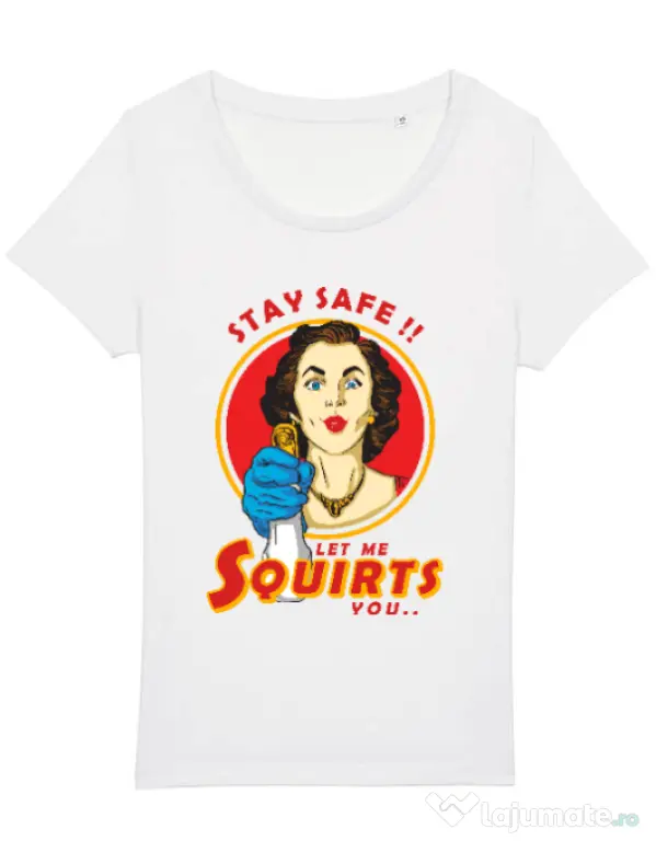 Tricou STANLEY STELLA dama Squirts Alb