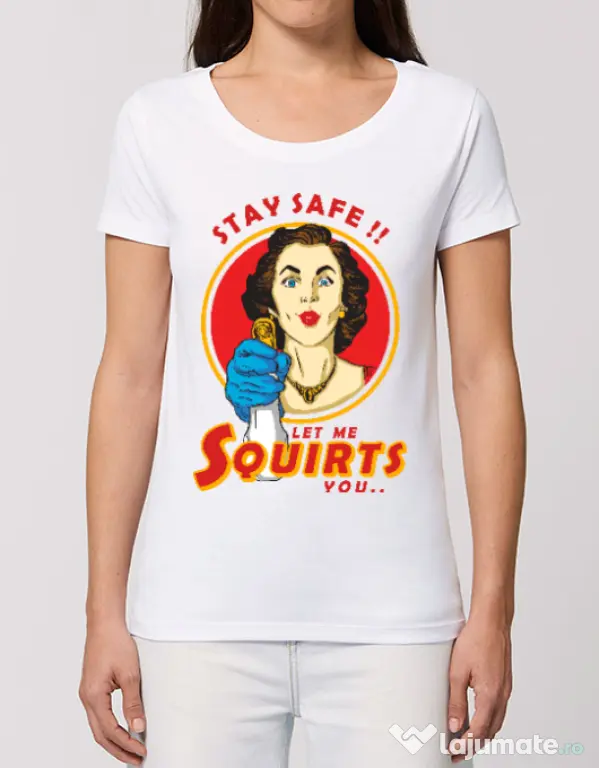 Tricou STANLEY STELLA dama Squirts Alb