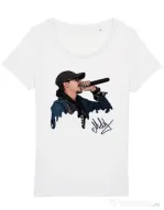 Tricou STANLEY STELLA dama Adi Morosanu FAMILIA Alb