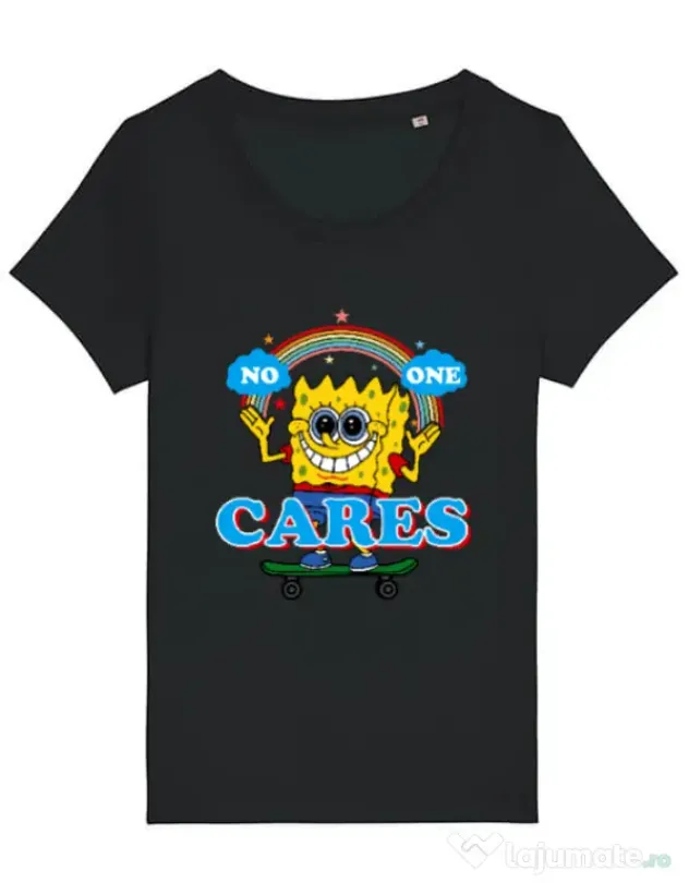 Tricou STANLEY STELLA dama No one cares Negru