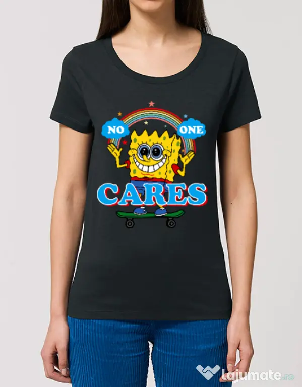 Tricou STANLEY STELLA dama No one cares Negru