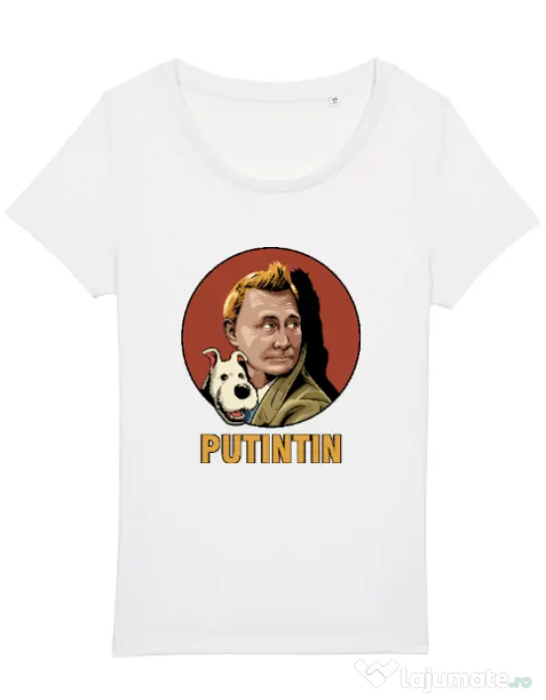 Tricou STANLEY STELLA dama Putin Tin Alb