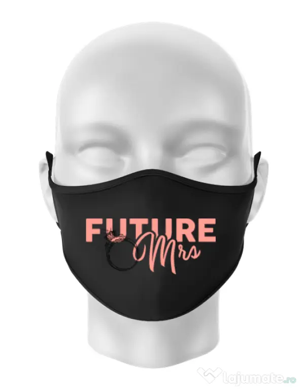 Masca personalizata reutilizabila Future Mrs Negru
