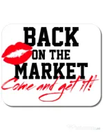 Mousepad personalizat Back on the market Alb
