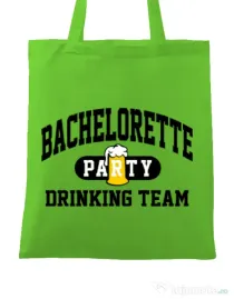 Sacosa personalizata Petrecerea burlacitelor Bachelorette party Verde