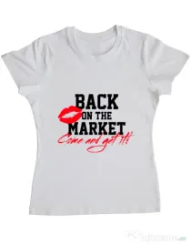 Tricou Burlacite ADLER Back on the market Alb