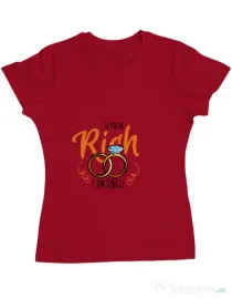 Tricou Burlacite ADLER If you are rich Rosu