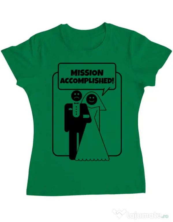 Tricou Mireasa ADLER Mission Accomplished Verde mediu