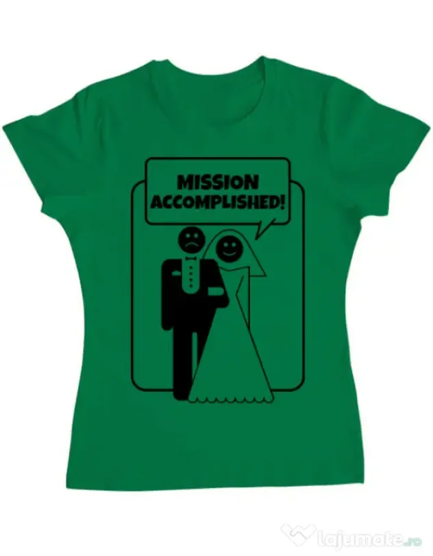 Tricou Mireasa ADLER Mission Accomplished Verde mediu