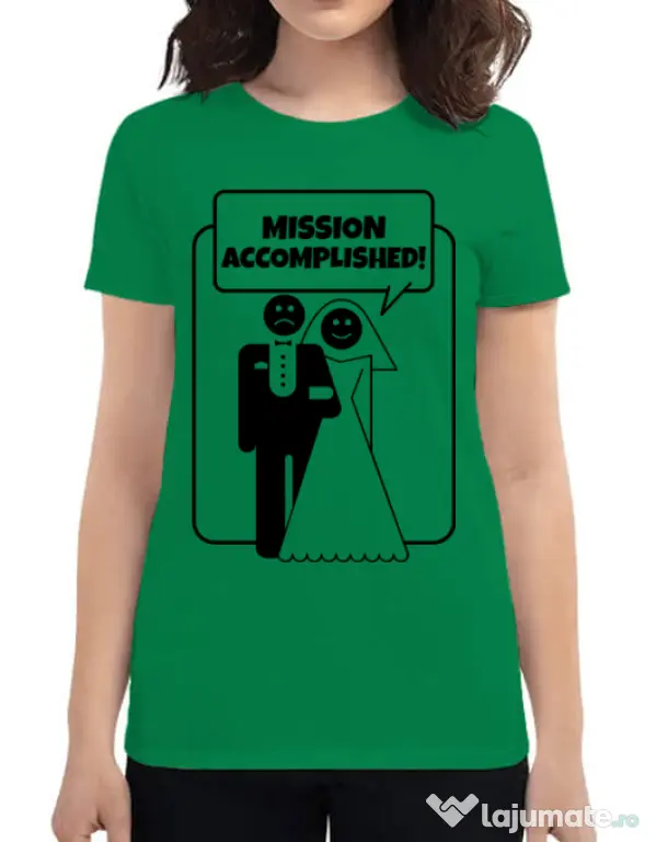 Tricou Mireasa ADLER Mission Accomplished Verde mediu