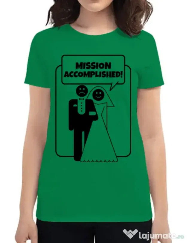 Tricou Mireasa ADLER Mission Accomplished Verde mediu