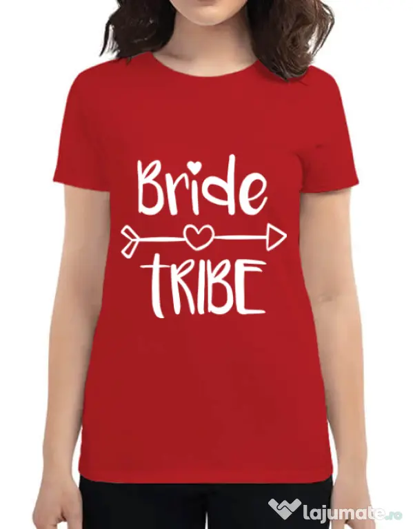 Tricou Petrecerea burlacitelor ADLER Bride tribe Rosu