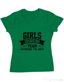 Tricou Petrecerea burlacitelor ADLER Girls drinking team Verde