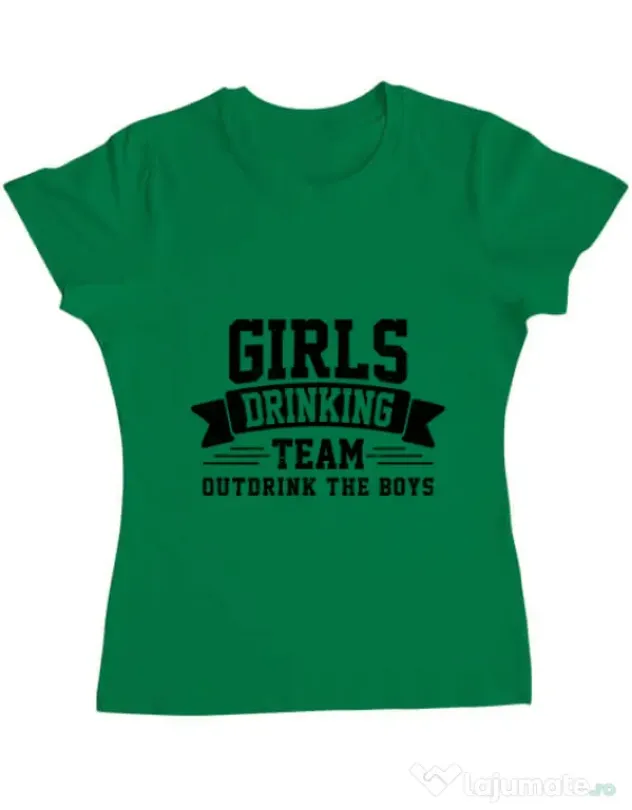 Tricou Petrecerea burlacitelor ADLER Girls drinking team Verde