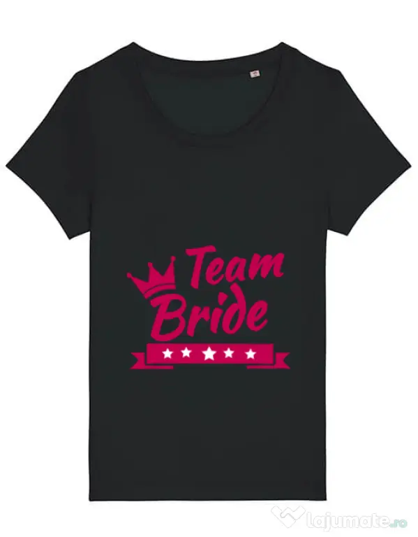 Tricou Petrecerea burlacitelor STANLEY STELLA Team Bride Negru