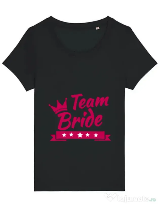 Tricou Petrecerea burlacitelor STANLEY STELLA Team Bride Negru