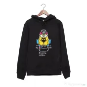 Hanorac personalizat negru unisex Breaking Minion 