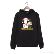 Hanorac personalizat negru unisex Friends forever 