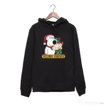Hanorac personalizat negru unisex Friends forever