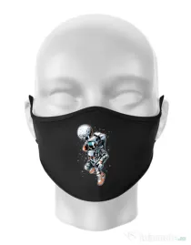 Masca personalizata reutilizabila Astronaut Negru