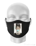 Masca personalizata reutilizabila Audrey Negru